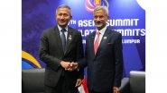 World News | EAM Jaishankar Meets Singapore FM Balakrishnan, Discusses Global Scenario, Bilateral Cooperation