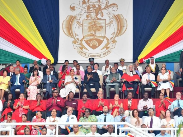 World News | VP Attends Swearing-in Ceremony of Patrick Herminie as President of Seychelles