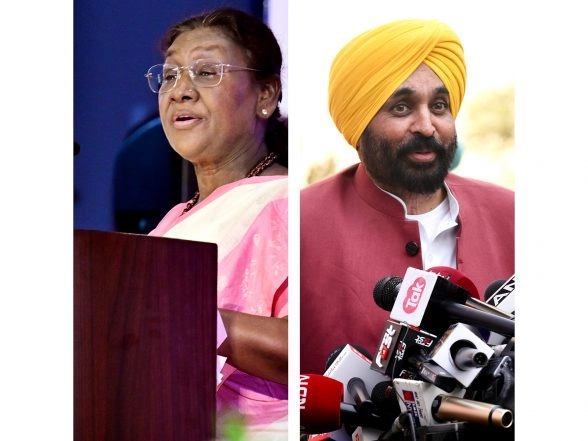 India News | Punjab CM to Meet President, Invite Her to 350th Martyrdom Day of Sri Guru Tegh Bahadur