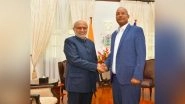 World News | VP Radhakrishnan Meets Seychelles President Herminie, Reaffirms Commitment to Peace and Prosperity in Indian Ocean Region