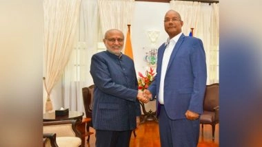 World News | VP Radhakrishnan Meets Seychelles President Herminie, Reaffirms Commitment to Peace and Prosperity in Indian Ocean Region