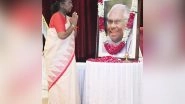 India News | President Droupadi Murmu Pays Floral Tribute to India's Former President K.R. Narayanan