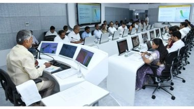 India News | CM Chandrababu Naidu and Minister Lokesh Lead 24x7 Real-time Monitoring as Cyclone Montha Nears Coast
