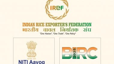 Business News | NITI Aayog Extends Support to Indian Rice Exporters Federation's Bharat International Rice Conference 2025