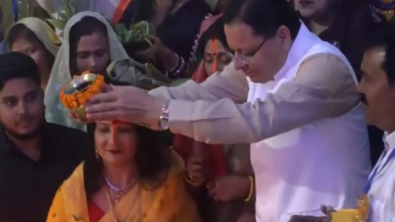 India News | Chhath Puja Symbolises Rich Tradition of Our Sanatan Culture: Uttarakhand CM Dhami