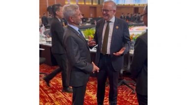 World News |  EAM Jaishankar Meets Australian PM Anthony Albanese on Sidelines of East Asia Summit