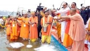 India News | Chhath Puja is Symbol of India's Unity, Spiritual Upliftment and Ancient Heritage: CM Yogi Adityanath Participates in Rituals at Gomti Ghat