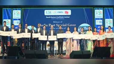 India News | India Post Special Cover Released Commemorating Coal India's Golden Jubilee and SECL's Ruby Jubilee