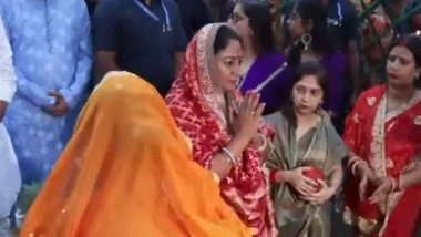 India News | Delhi CM Rekha Gupta Performs Chhath Puja Rituals at Hathi Ghat