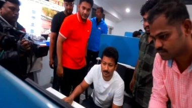 India News | Tamil Nadu Deputy CM Udhayanidhi Stalin Conducts Surprise Inspection at Greater Chennai Corporation Command and Control Centre