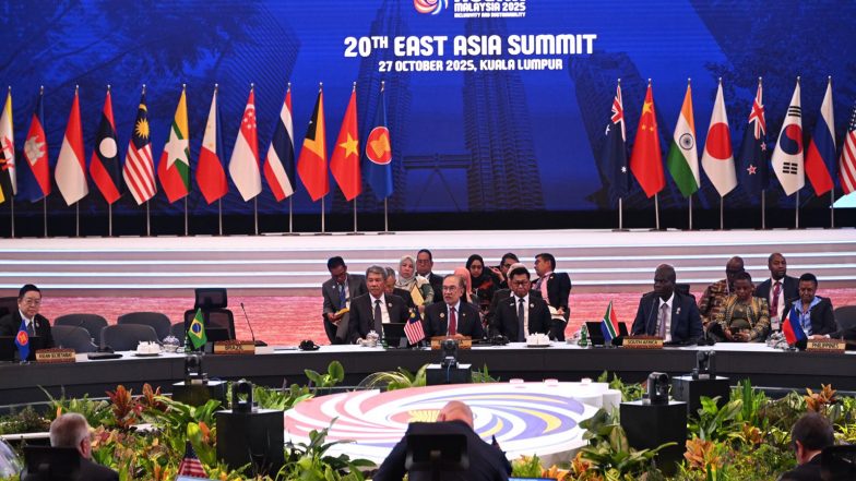 World News | 20th East Asia Summit Reaffirms Commitment to Multilateralism, Urges Collective Action for Global Peace and Progress