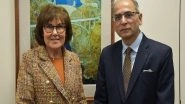 World News | Ambassador Kwatra Hails Senator Jacky Rosen's Support for Strengthening India-US Counterterrorism Cooperation, Holds Discussions on Trade, AI