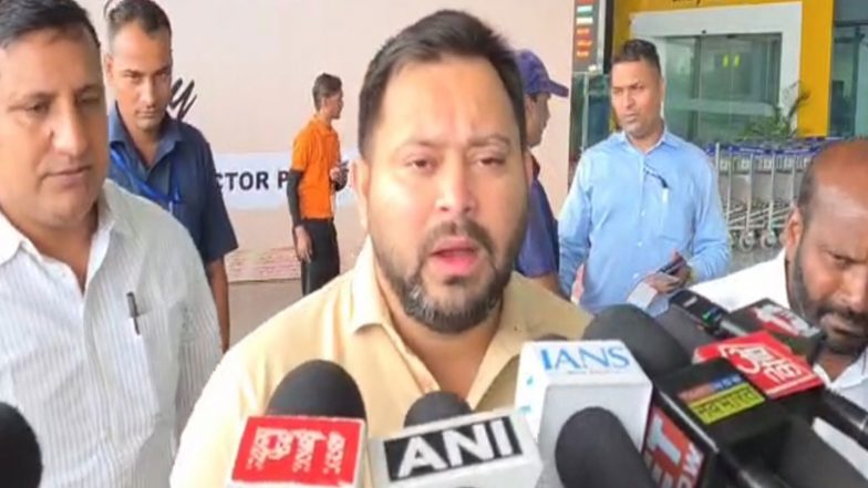 India News | Tejashwi Yadav Evades Question on Owaisi's Criticism over Not Naming Muslim Deputy CM
