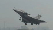 India News | Air Chief Marshal AP Singh Takes to Skies in Rafale over Ambala, Accompanies President's Sortie
