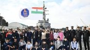 World News | Japanese School Children Visit INS Sahyadri and Witness India's Rich Maritime Heritage, Cutting-edge Indigenous Capabilities
