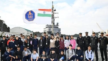 World News | Japanese School Children Visit INS Sahyadri and Witness India's Rich Maritime Heritage, Cutting-edge Indigenous Capabilities