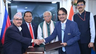 World News | India, Nepal Ink Key Agreements to Boost Cross-border Power Transmission, Energy Cooperation