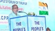 India News | TN: VP Radhakrishnan Visits His Hometown Tiruppur; Offers Prayers in Temples