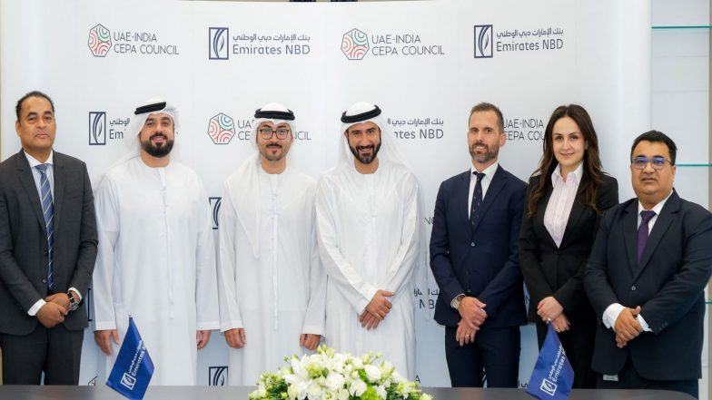 World News | Emirates NBD and UAE-India CEPA Council to Back Indian Start-ups' Global Expansion
