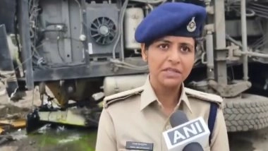 India News | Madhya Pradesh: Two People Killed After Crane Overturns on Pickup Van at Construction Site in Dhar District