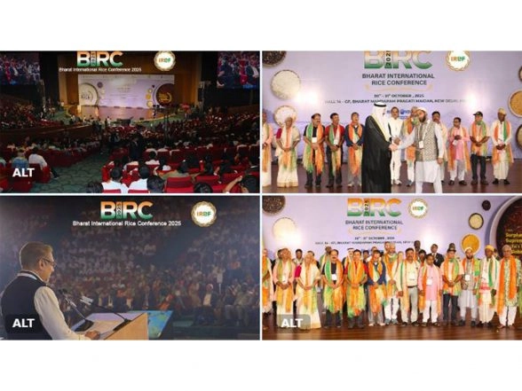 Business News | Bharat International Rice Conference Kicks off with Focus on AI, Trade, Farmer Empowerment; MoUs Worth over Rs 3,000 Crore Signed on Day 1