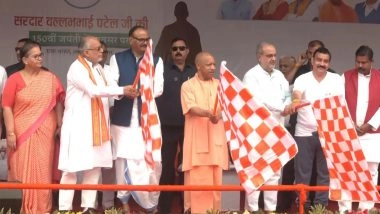 India News | UP CM Yogi Adityanath Flags off 'Run for Unity' Campaign on National Unity Day