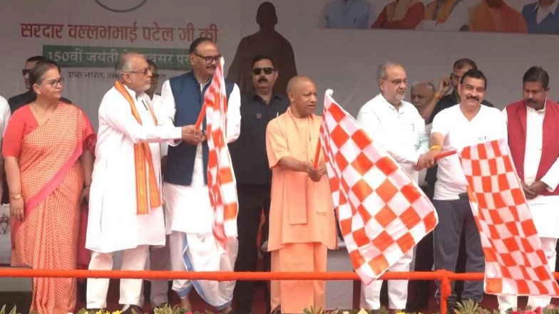 India News | UP CM Yogi Adityanath Flags off 'Run for Unity' Campaign on National Unity Day