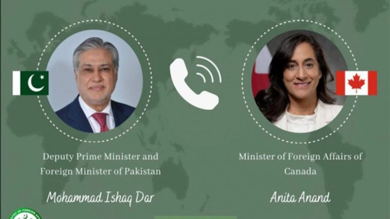 World News | Pakistan, Canada Reaffirm Commitment to Expand Trade and Agri Ties