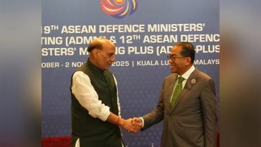 World News | Rajnath Singh Holds Talks on Strengthening Ties with Malaysian Counterpart