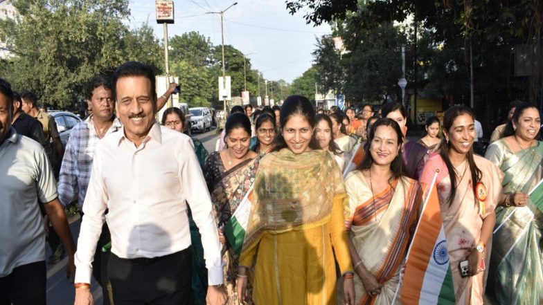 Sports News | Sardar Patel's 150th Birth Anniversary: Raksha Khadse Leads 'Ekta Yatras' in Maharashtra's Malkapur, Bhusawal