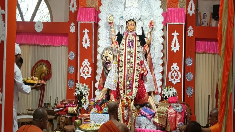 India News | Jagaddhatri Puja Celebrated with Devotion at Ramakrishna Mission in Agartala