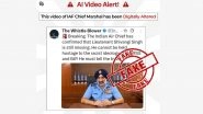 Did Air Chief Marshal Amar Preet Singh Confirm Lieutenant Shivangi Singh Is Missing and That India Lost 4 Rafale Fighter Jets? PIB Fact Check Reveals Truth About Viral Video