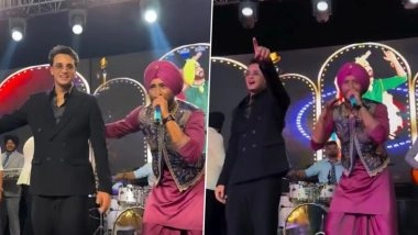 Abhishek Sharma Does Bhangra on Sister Komal Sharma's Pre-Wedding Ceremony, Indian Cricketer Dances Alongside Punjabi Singer Ranjit Bawa (Watch Video)