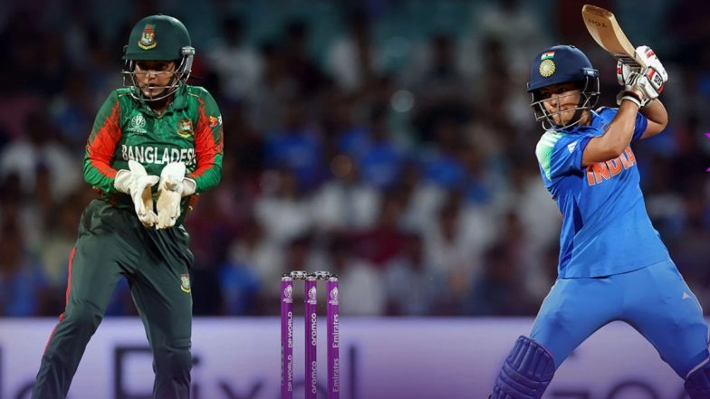 India Women vs Bangladesh Women ICC Women’s World Cup 2025 Match Washed Out Due to Rain in Navi Mumbai, Teams Share Point Each