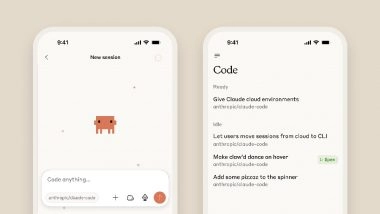 Claude Code for Web and Mobile Launched by Anthropic, Allows Users To Delegate Coding Tasks to Claude Without Opening Terminal