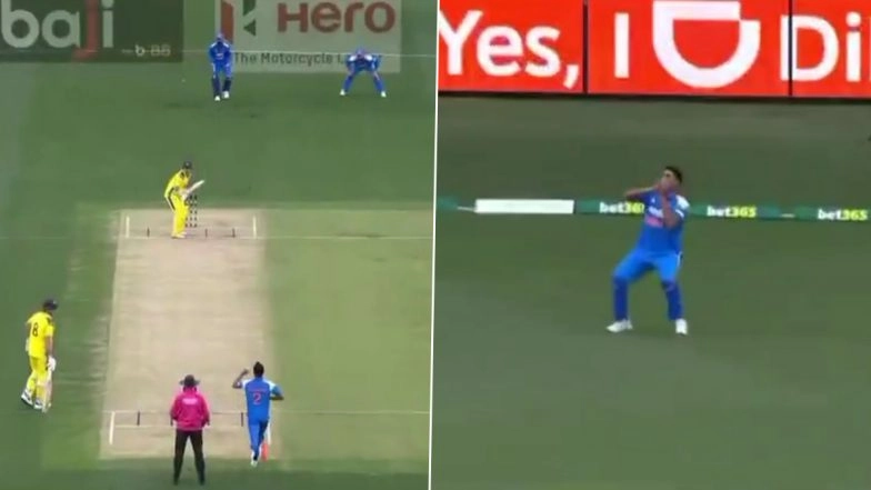 Travis Head Wicket Video: Watch Arshdeep Singh Dismiss Australia Opener Cheaply During IND vs AUS 1st ODI 2025