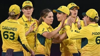 Australia Women Beat New Zealand Women by 89 Runs in ICC Women’s World Cup 2025 Match 2; Sophie Devine’s Century Goes in Vain As Defending Champions Registers Dominating Victory