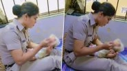 Mumbai Police Rescue Newborn Baby Abandoned by Unidentified Couple Between 2 Vans in Goregaon, Heartwarming Video Surfaces