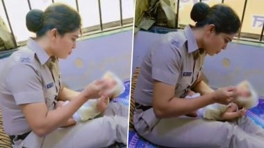 Mumbai Police Rescue Newborn Baby Abandoned by Unidentified Couple Between 2 Vans in Goregaon, Heartwarming Video Surfaces