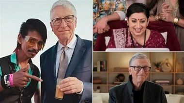 India Inspires Bill Gates: From Meeting Dolly Chaiwala to Smriti Irani on ‘Kyunki Saas Bhi Kabhi Bahu Thi 2’, Microsoft Co-Founder’s Strategy To Become Household Name Among 1.46 Billion People