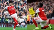 Arsenal 2&ndash;0 West Ham, Premier League 2025&ndash;26: Declan Rice Scores, Bukayo Saka Completes 100 Goal Contributions As Gunners Move to Top of EPL Points Table