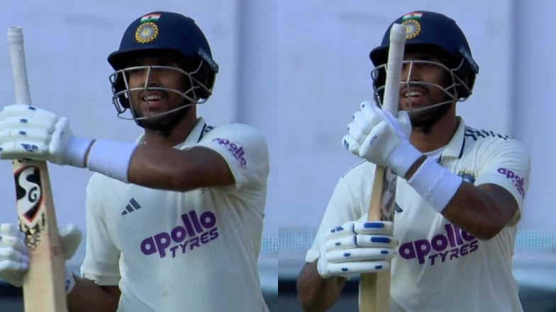 Dhruv Jurel Pays Tribute to Indian Army With His Celebration After Scoring Maiden Test Century in IND vs WI 1st Test 2025 (Watch Video)
