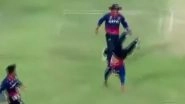 Dipendra Singh Airee Performs &lsquo;Somersault&rsquo; Celebration After Dismissing Rahul Chopra With Direct Hit During NEP vs UAE in ICC T20 World Cup Asia & East Asia Pacific Qualifier 2025