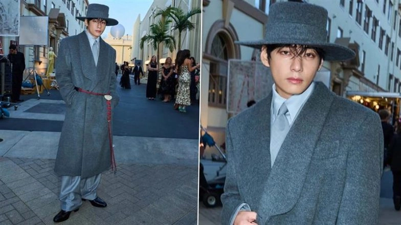 BTS V Flaunts Korean Heritage in Modern Hanbok-Inspired Look at Vogue World 2025 in LA; Becomes First K-Pop Star To Attend the Fashion Event (View Pics and Watch Video)