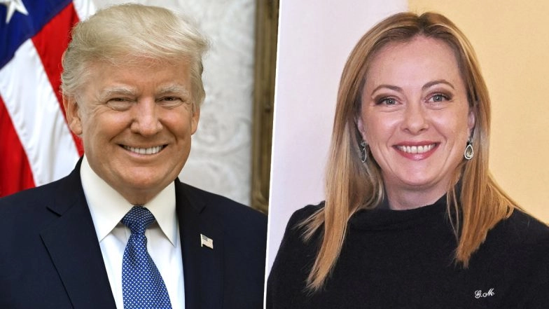 Donald Trump Meets 'Young Beautiful' Giorgia Meloni in Egypt, Says Calling Woman Beautiful in US Is 'End of Political Career' (Watch Video)