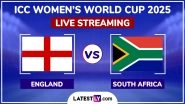 England Women vs South Africa Women Free Live Streaming Online of ICC Women&rsquo;s Cricket World Cup 2025 Semi-Final: How To Watch ENG-W vs SA-W CWC Match Free Live Telecast in India?