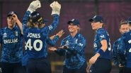 England Women Qualify for ICC Women&rsquo;s World Cup 2025 Semi-Finals; Heather Knight&rsquo;s Century, Bowlers Help ENG-W Clinch Thrilling Four-Run Win Over India Women