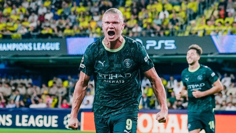 Villarreal 0-2 Manchester City, UEFA Champions League 2025-26: Erling Haaland, Bernardo Silva Score as Cityzens Win in Spain (Watch Goal Video Highlights)