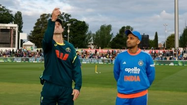 IND vs AUS 1st T20I Toss Report and Playing XI: Mitchell Marsh Wins Toss, Australia Elects to Field First