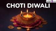 Happy Choti Diwali 2025 Wishes, Messages and Images: Share Happy Naraka Chaturdashi Greetings, SMS, Happy Diwali HD Wallpapers With Family and Friends